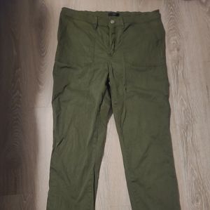 J Crew Vintage Straight Cargo 31T Forest Green